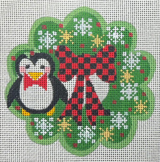 Wreath Ornament - Penguin CH-1295