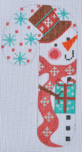 Tipped Hat Snowman Candy Cane CH-131