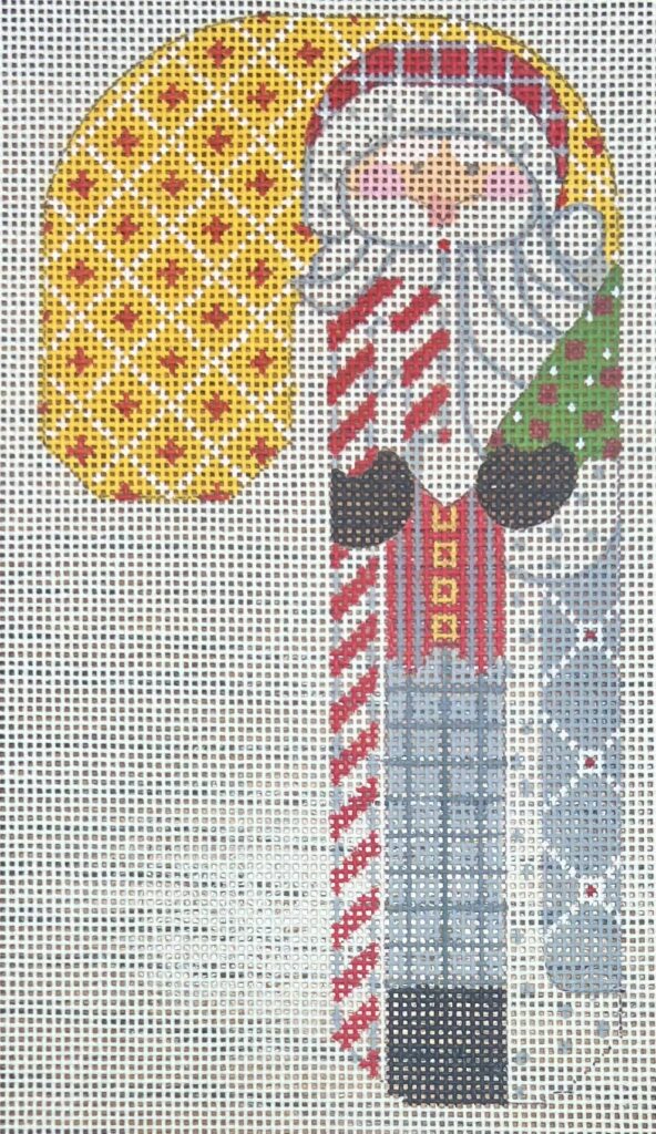 Father Christmas Candy Cane- Grey holing Tree and Candy Cane CH-1402