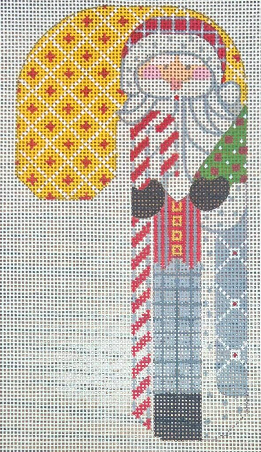 Father Christmas Candy Cane- Grey holing Tree and Candy Cane CH-1402