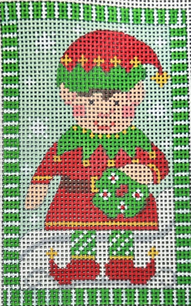 Elf Holding Wreath CH-1543