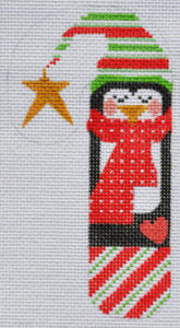 Heart Penguin Candy Cane CH-157