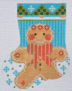 Gingerbread Boy Mini Stocking CH-172