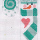 Snowman with Green Scarf Candy Cane CH18