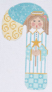Blue and Gold Angel Candy Cane CH-187