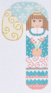 Angel with Flowers Candy Cane CH-190