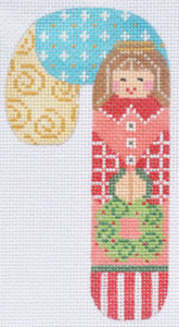 Angel with Wreath Candy Cane CH-192