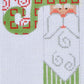 Santa Red Squares Candy Cane CH22