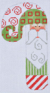 Santa Red Squares Candy Cane CH22