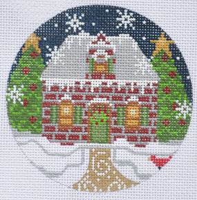 Red Brick House Ornament CH-294