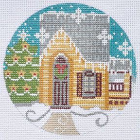 Yellow House Ornament CH-295