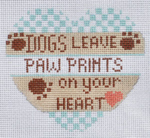 Dog Blue Checkered Heart CH-316