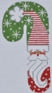 Red Puff Santa Candy Cane CH-33
