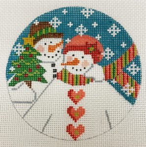 Snow Couple Ornament CH-35