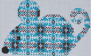 Light Blue/Red Plaid Mouse CH-372