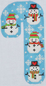 Blue Snowman Candy Cane CH-393