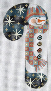 Blue Hat Snowman Candy Cane CH-40