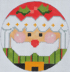 Holly Santa Ornament CH-406