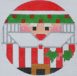 Striped Santa Ornament CH-407