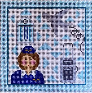 Flight Attendant Square CH-489
