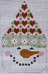 Snowman Face - Heart Hat CH-501