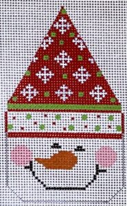 Snowman Face - Hat with Snowflakes CH-502