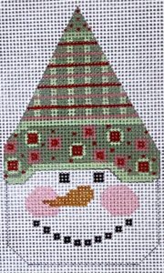 Snowman Face - Green/Pink Hat CH-503