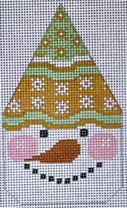 Snowman Face - Peach/Green Hat CH-504