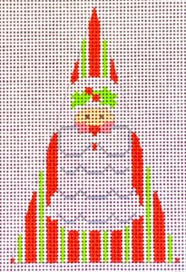 Vertical Stripes Santa - Triangle CH-612