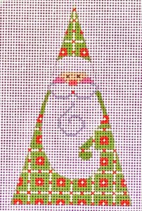 Green Squares Santa - Triangle CH-613