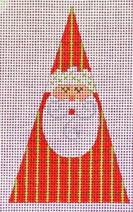 Red and Green Stripes Santa - Triangle CH-614