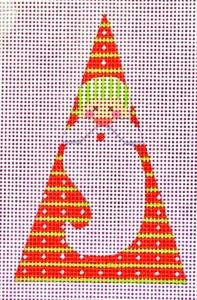 White Polka Dots Santa - Triangle CH-618