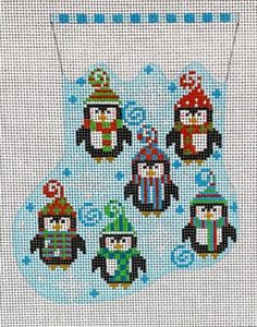 Six Penguins Mini Stocking CH-638