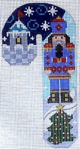 Blue and Red Nutcracker Candy Cane CH-693
