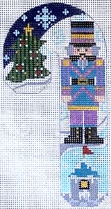 Teal and Purple Nutcracker Candy Cane CH-694