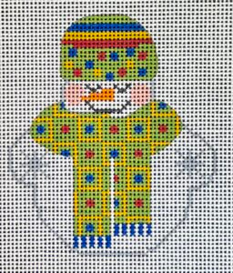 Snowman with Dotted Scarf CH-725