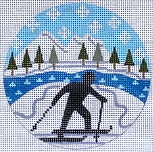 Skiing Round CH-818