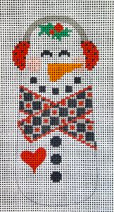 Black and Red Scarf Snowman CH-851