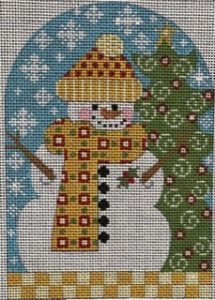 Snowman with Yellow Scarf CH-882