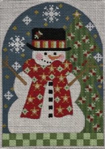 Snowman with Red Scarf CH-885
