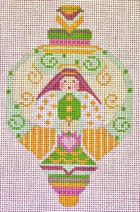 Green Angel Ornament CH-893