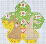 Two Bunnies and hearts NP-10