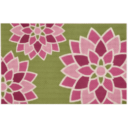 Pink Graphic Flower Clutch  CL01