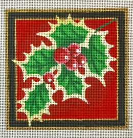 Christmas Coaster, Holly  CS07