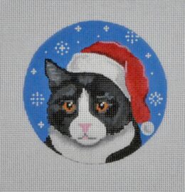 Tuxedo Cat Santa  CT06