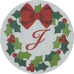 Monogram Wreaths J  CHRW-J