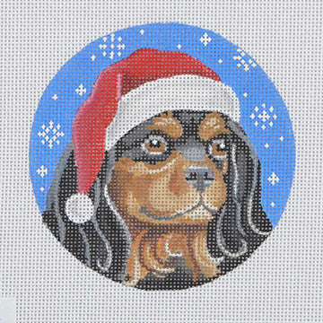 Black and Tan Cavalier Santa  DG20
