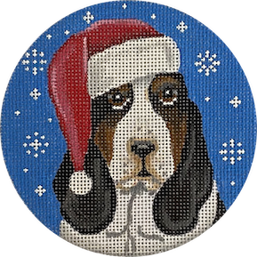 Bassett Hound Santa