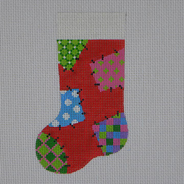Patchwork Mini Stocking  MS09