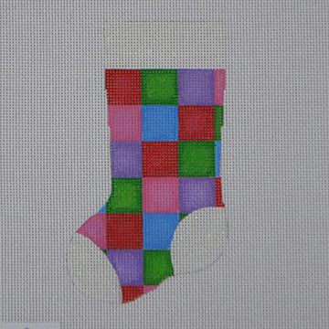 Quilt Square Mini Stocking  MS12